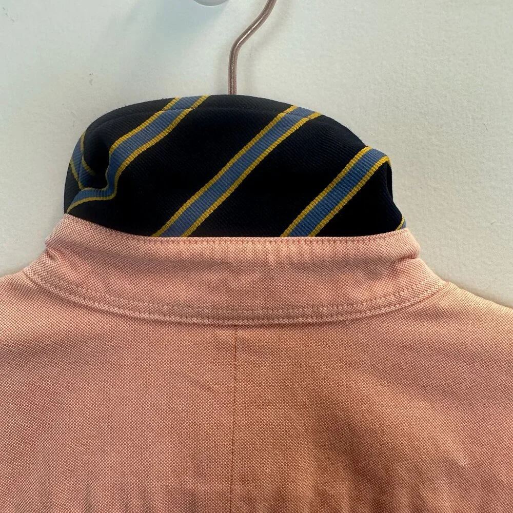 Rugby Ralph Lauren OCBD Button Down Shirt Orange Size 2 - Picture 9 of 13